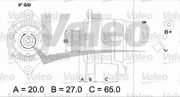 Valeo 436697 - Генератор autospares.lv