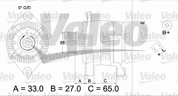 Valeo 436646 - Генератор autospares.lv