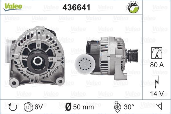 Valeo 436641 - Генератор autospares.lv