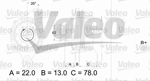 Valeo 436609 - Генератор autospares.lv