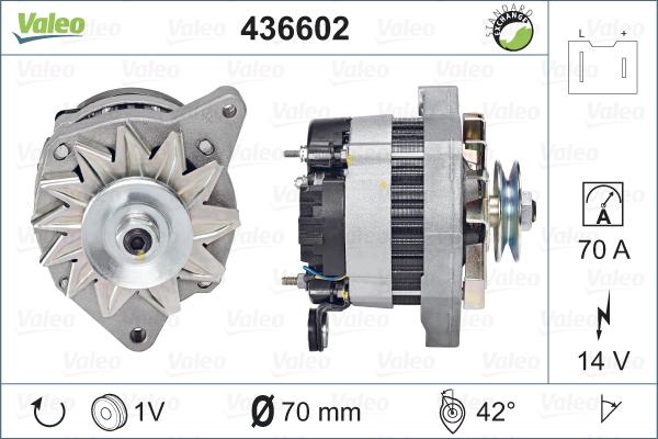 Valeo 436602 - Генератор autospares.lv