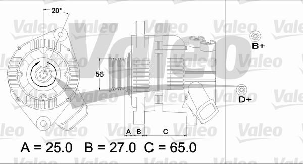 Valeo 436612 - Генератор autospares.lv