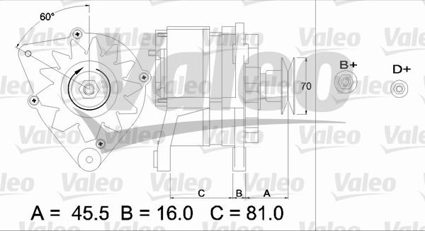 Valeo 436631 - Генератор autospares.lv