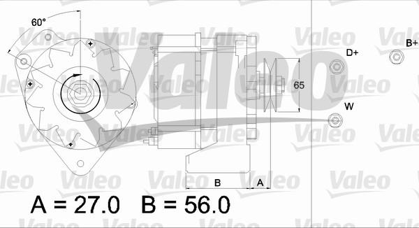 Valeo 436633 - Генератор autospares.lv