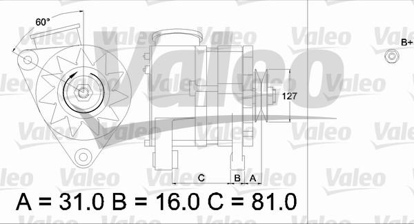 Valeo 436632 - Генератор autospares.lv