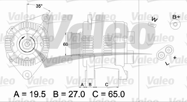 Valeo 436637 - Генератор autospares.lv