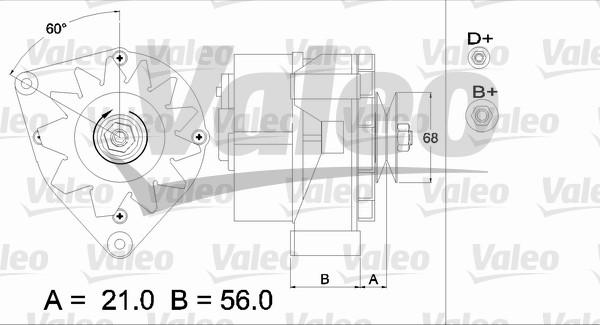 Valeo 436625 - Генератор autospares.lv