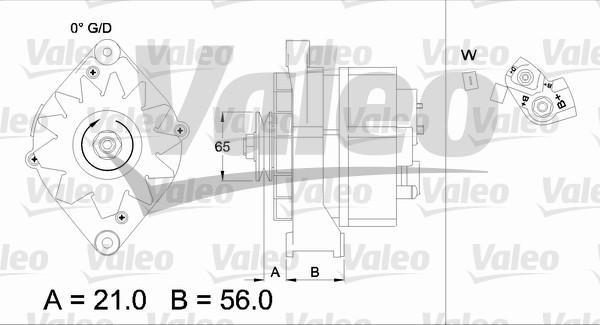 Valeo 436621 - Генератор autospares.lv