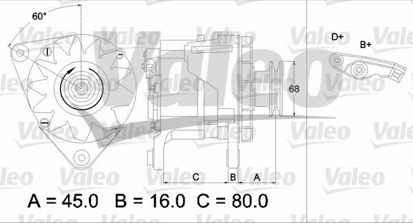 Valeo 436623 - Генератор autospares.lv