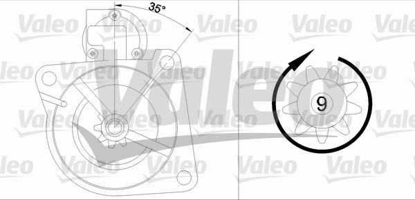 Valeo 436044 - Стартер autospares.lv