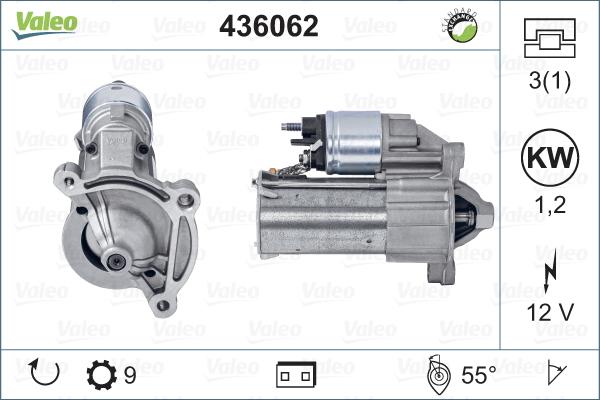 Valeo 436062 - Стартер autospares.lv