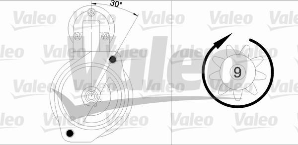 Valeo 436004 - Стартер autospares.lv