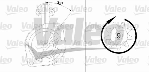 Valeo 436010 - Стартер autospares.lv