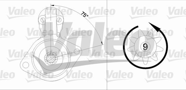 Valeo 436024 - Стартер autospares.lv