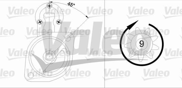 Valeo 436025 - Стартер autospares.lv