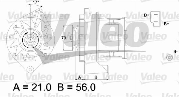 Valeo 436197 - Генератор autospares.lv