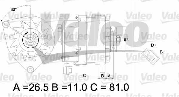 Valeo 436145 - Генератор autospares.lv