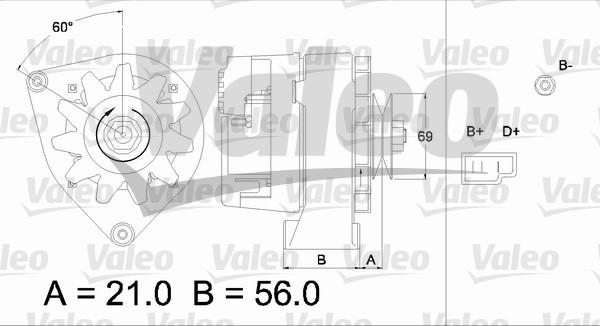 Valeo 436146 - Генератор autospares.lv