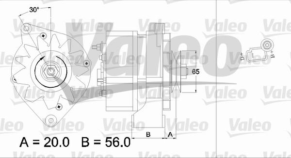 Valeo 436159 - Генератор autospares.lv