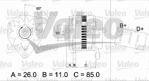 Valeo 436169 - Генератор autospares.lv