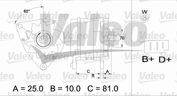 Valeo 436180 - Генератор autospares.lv