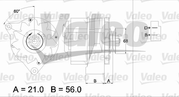 Valeo 436126 - Генератор autospares.lv