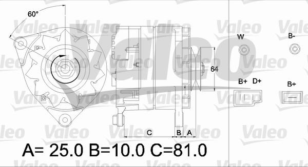 Valeo 436179 - Генератор autospares.lv