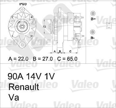 Valeo 436390 - Генератор autospares.lv