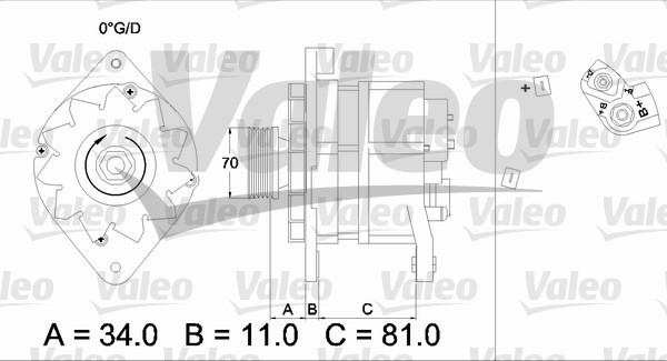 Valeo 436302 - Генератор autospares.lv