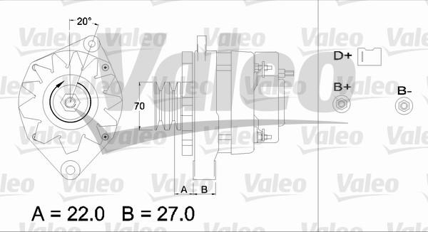 Valeo 436307 - Генератор autospares.lv