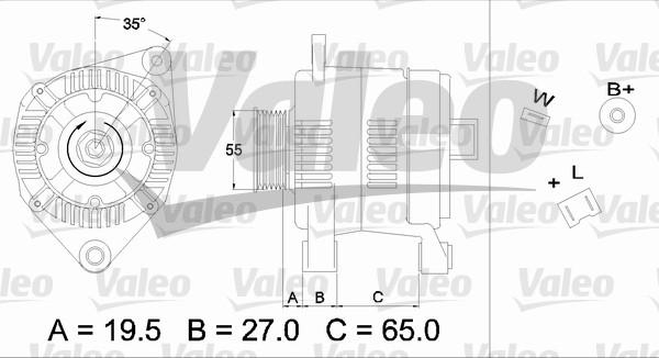 Valeo 436384 - Генератор autospares.lv