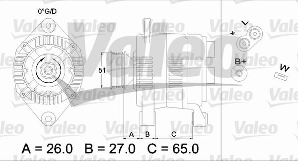 Valeo 436383 - Генератор autospares.lv