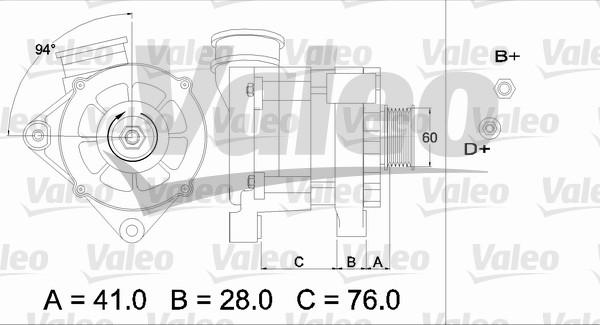 Valeo 436331 - Генератор autospares.lv