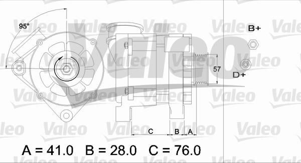 Valeo 436333 - Генератор autospares.lv