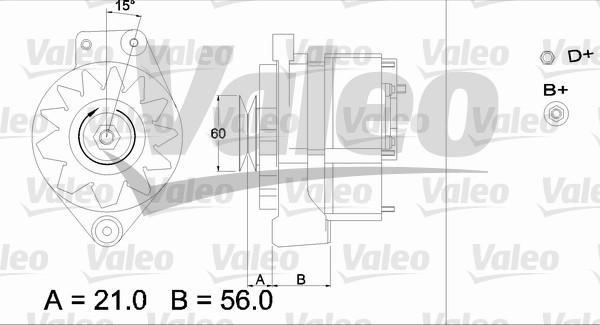 Valeo 436296 - Генератор autospares.lv