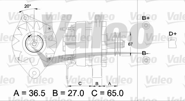 Valeo 436246 - Генератор autospares.lv