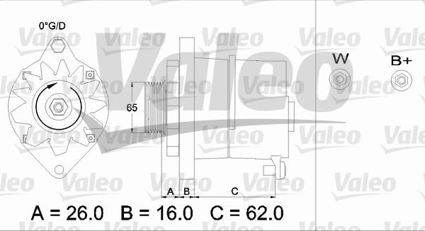 Valeo 436241 - Генератор autospares.lv