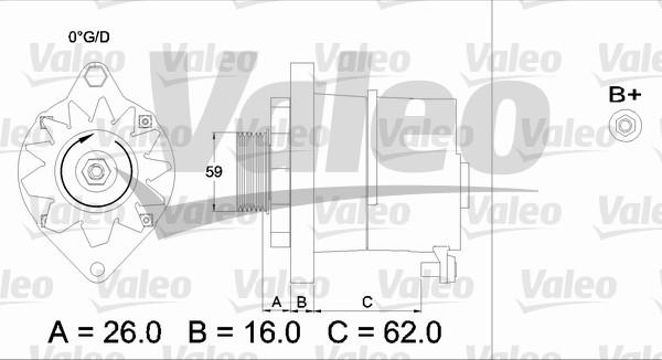 Valeo 436243 - Генератор autospares.lv