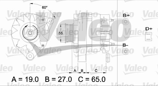 Valeo 436253 - Генератор autospares.lv