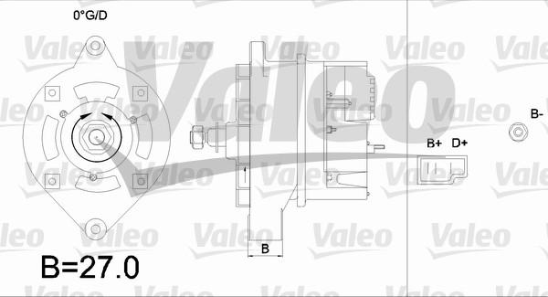 Valeo 436264 - Генератор autospares.lv