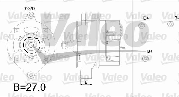 Valeo 436263 - Генератор autospares.lv