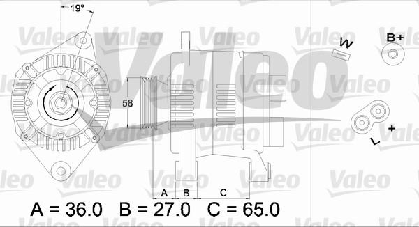 Valeo 436285 - Генератор autospares.lv