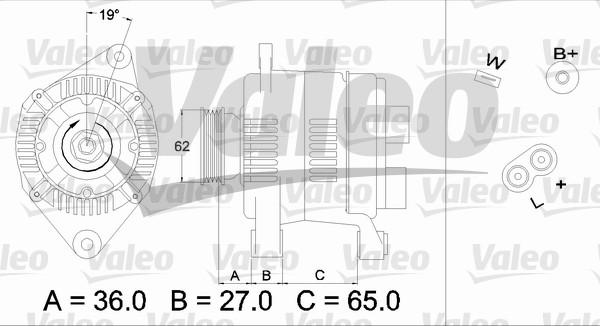 Valeo 436276 - Генератор autospares.lv