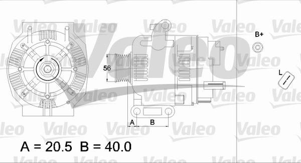 Valeo 436750 - Генератор autospares.lv