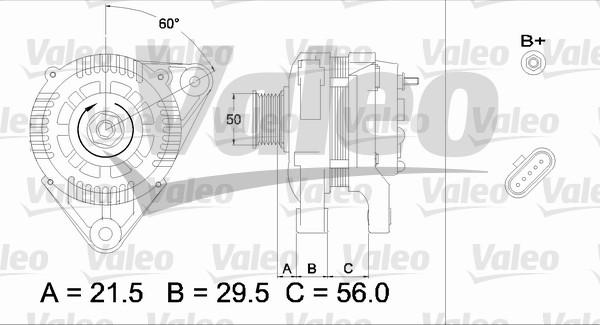 Valeo 436753 - Генератор autospares.lv