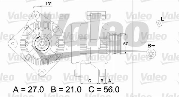 Valeo 436702 - Генератор autospares.lv