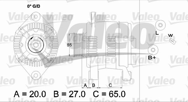 Valeo 436713 - Генератор autospares.lv