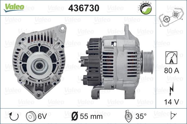 Valeo 436730 - Генератор autospares.lv