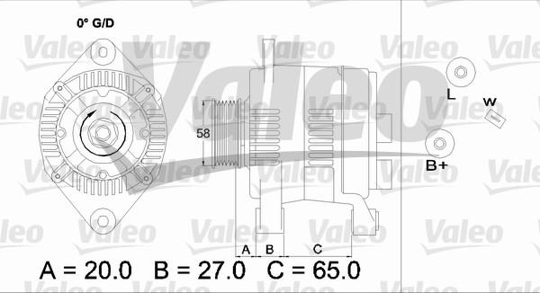 Valeo 436738 - Генератор autospares.lv