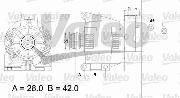 Valeo 436732 - Генератор autospares.lv